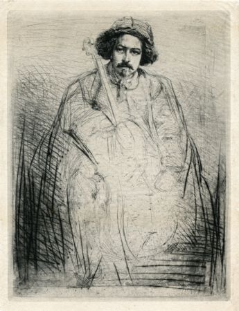 Gravure Whistler - Becquet - Plate 8 from A Series of Sixteen Etchings