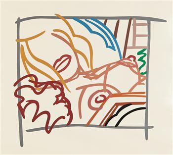 Sérigraphie Wesselmann - Bedroom Blonde Doodle with Photo