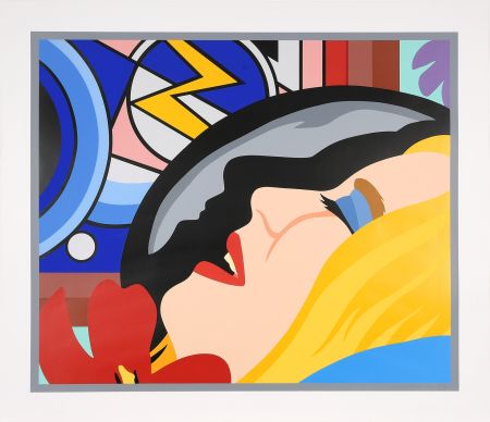 Sérigraphie Wesselmann - Bedroom Face with Lichtenstein