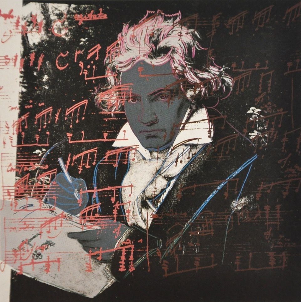 Sérigraphie Warhol - Beethoven (FS II.391)