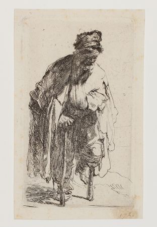 Gravure Rembrandt - Beggar with a wooden Leg