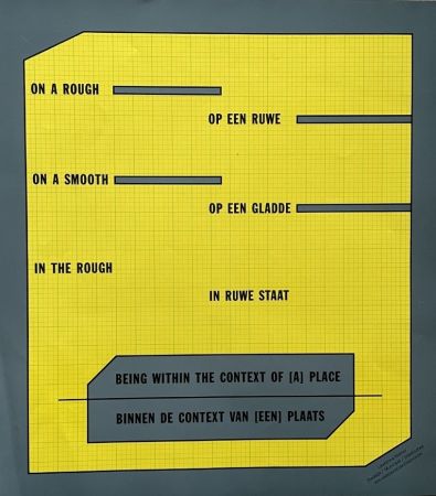 Affiche Weiner - Being within the context of (a) place