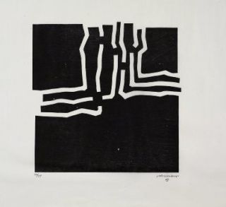 Gravure Sur Bois Chillida - Beltza