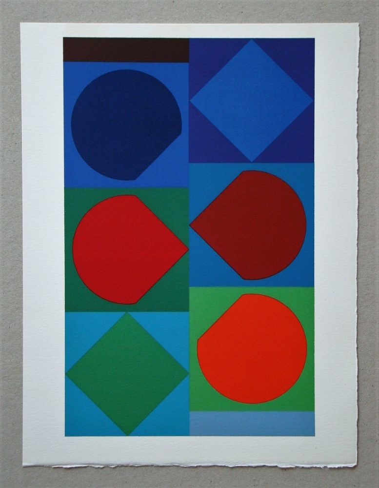 Lithographie Vasarely - Beryll