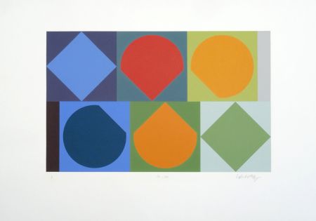 Sérigraphie Vasarely - Beryll-1X