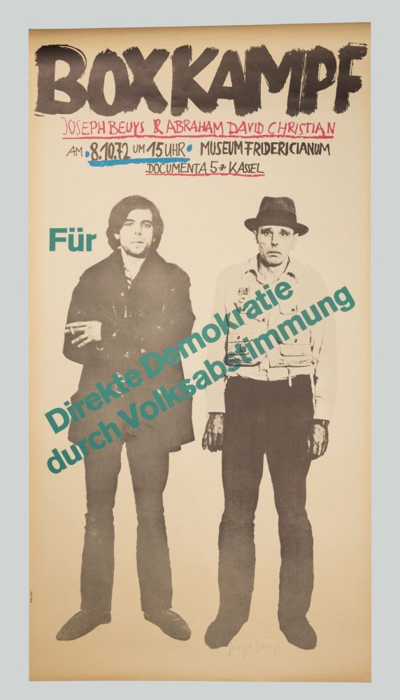 Offset Beuys - Beuys boxt für direkte Demokratie