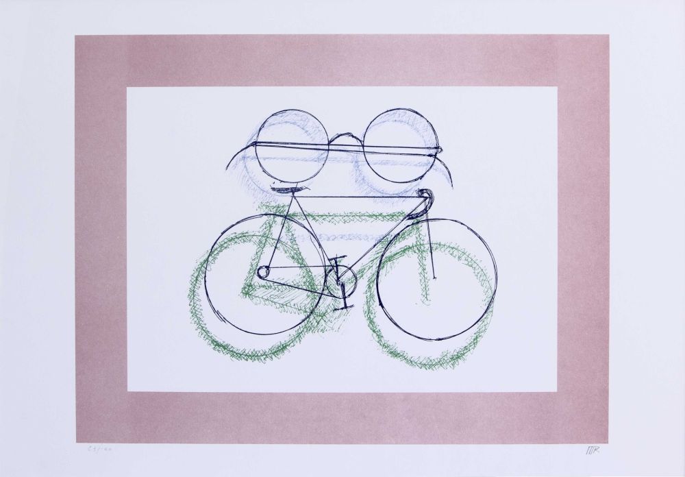 Lithographie Ray - BICICLETTA CON OCCHIALI