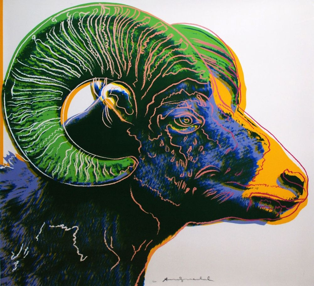 Sérigraphie Warhol - Bighorn Ram (FS II.302)