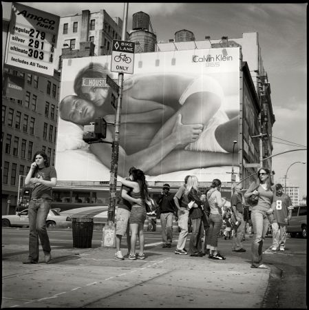 Photographie Deruytter - Billboards, NY: Houston & Lafayette Streets (CK 40)