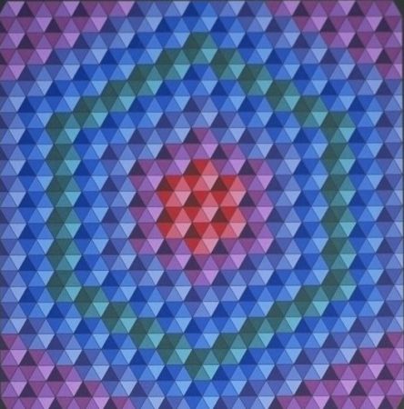 Sérigraphie Vasarely - Bilog