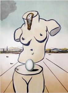 Lithographie Dali - Birth of Venus