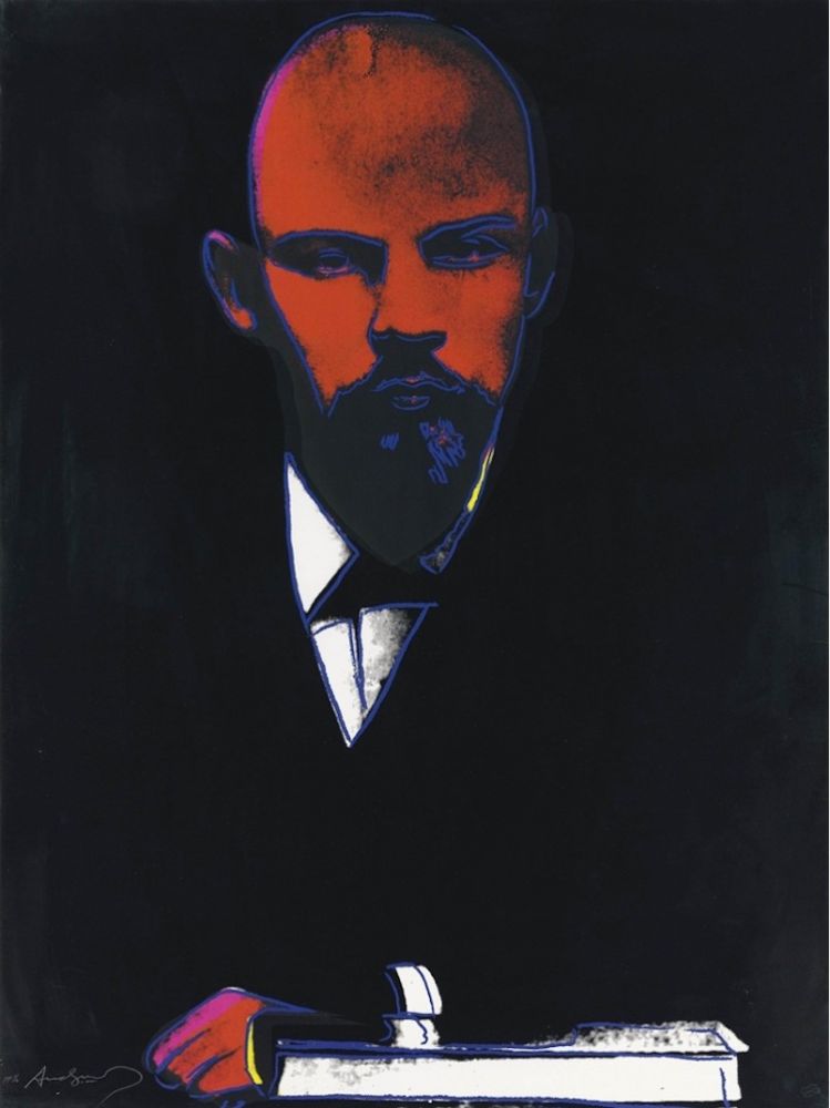 Sérigraphie Warhol - Black Lenin (FS II.402)