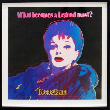 Sérigraphie Warhol - Blackglama (Judy Garland from Ads portfolio)