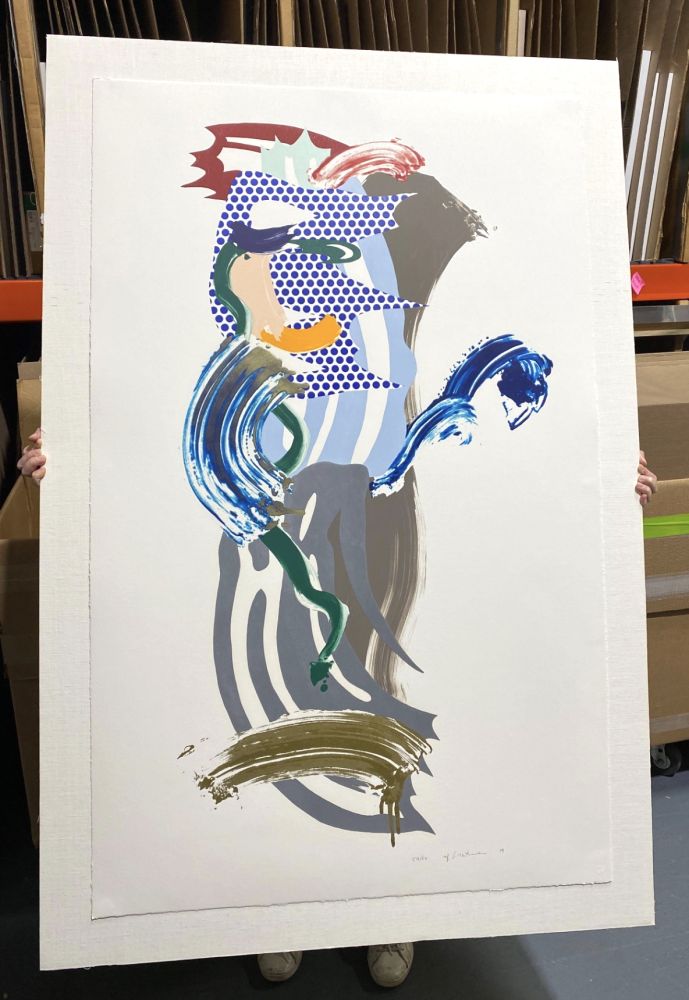 Lithographie Lichtenstein - Blue Face