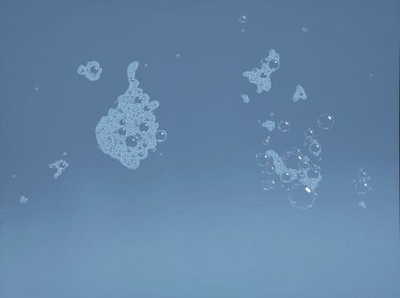 Sérigraphie Ruscha - Blue Suds