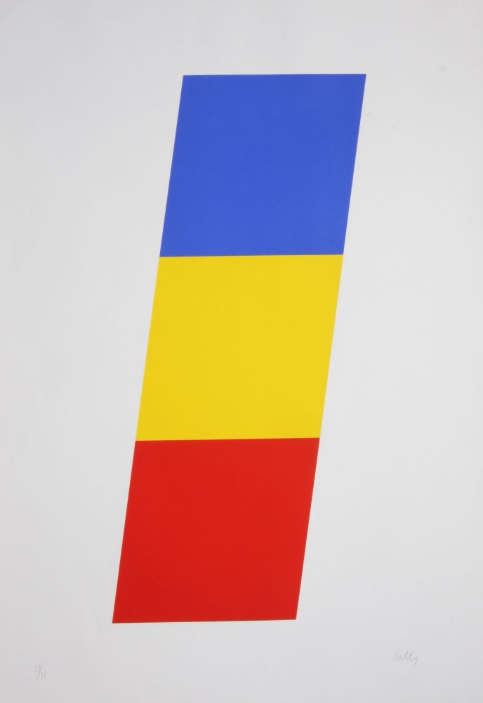 Lithographie Kelly - Blue Yellow Red
