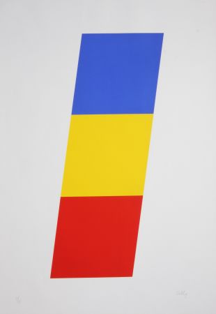 Lithographie Kelly - Blue Yellow Red