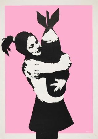 Sérigraphie Banksy - BOMB LOVE (BOMB HUGGER)