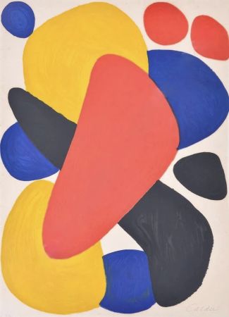 Lithographie Calder - Boomerang
