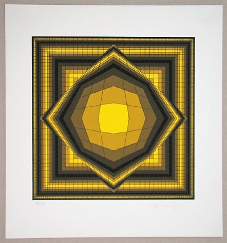 Sérigraphie Vasarely - Boréal