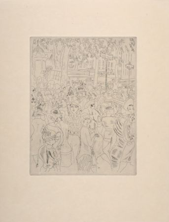 Gravure Laborde - Boulevard des Capucines, 1927