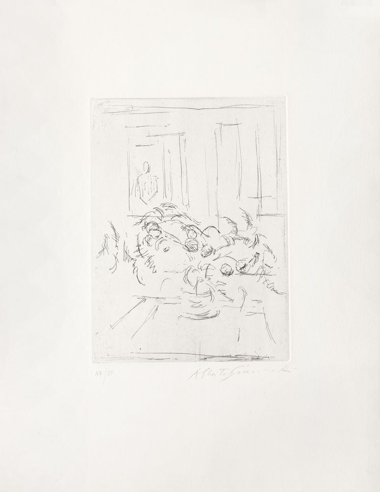 Gravure Giacometti - Bouquet I