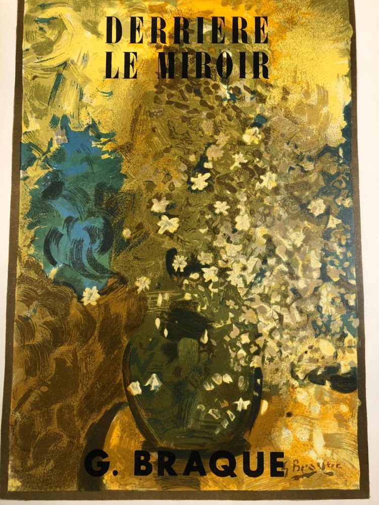 Lithographie Braque - Bouquet jaune