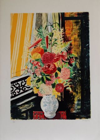 Lithographie Kisling - Bouquets de Fleurs