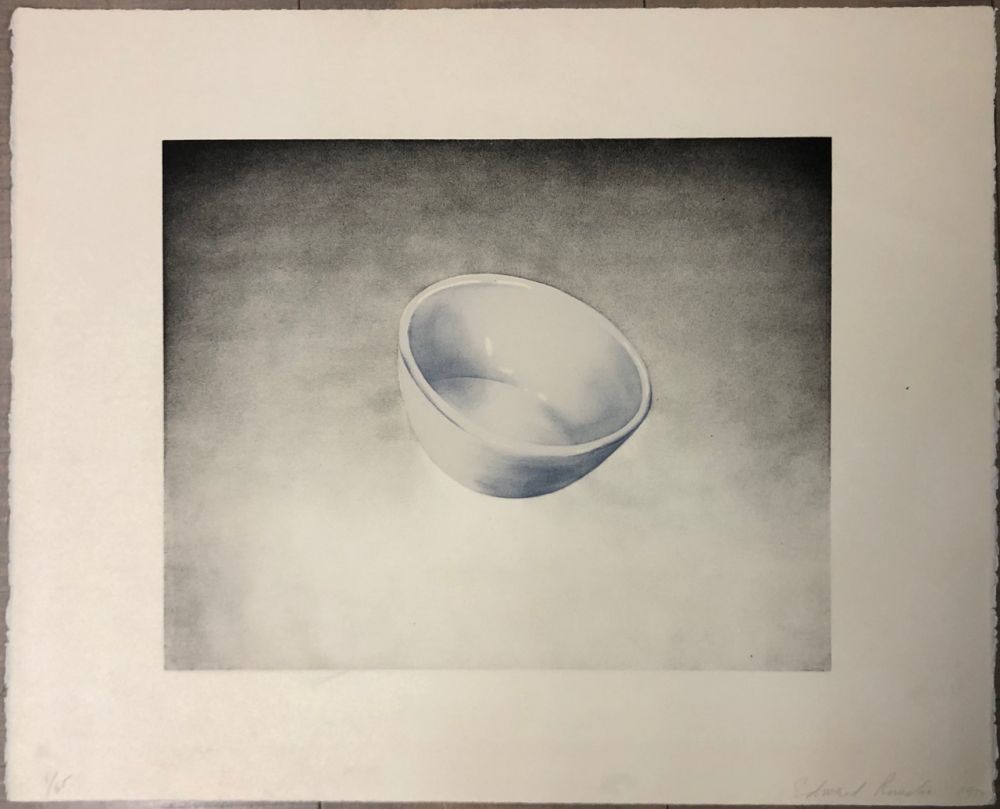 Lithographie Ruscha - Bowl, from domestic tranquility series
