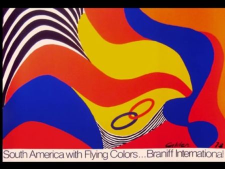 Sérigraphie Calder - BRANIFF SOUTH AMERICA