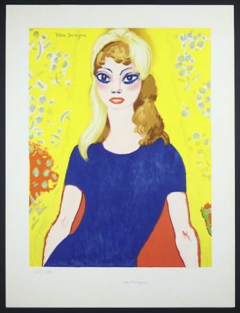 Lithographie Van Dongen - Brigitte Bardot