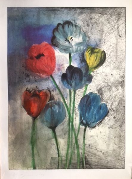 Intaglio Dine -  Brite Tulips (Flowers in Manhattan)