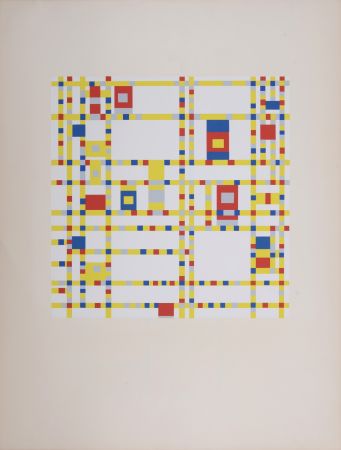 Sérigraphie Mondrian - Broadway Boogie-woogie, 1943 (1957)