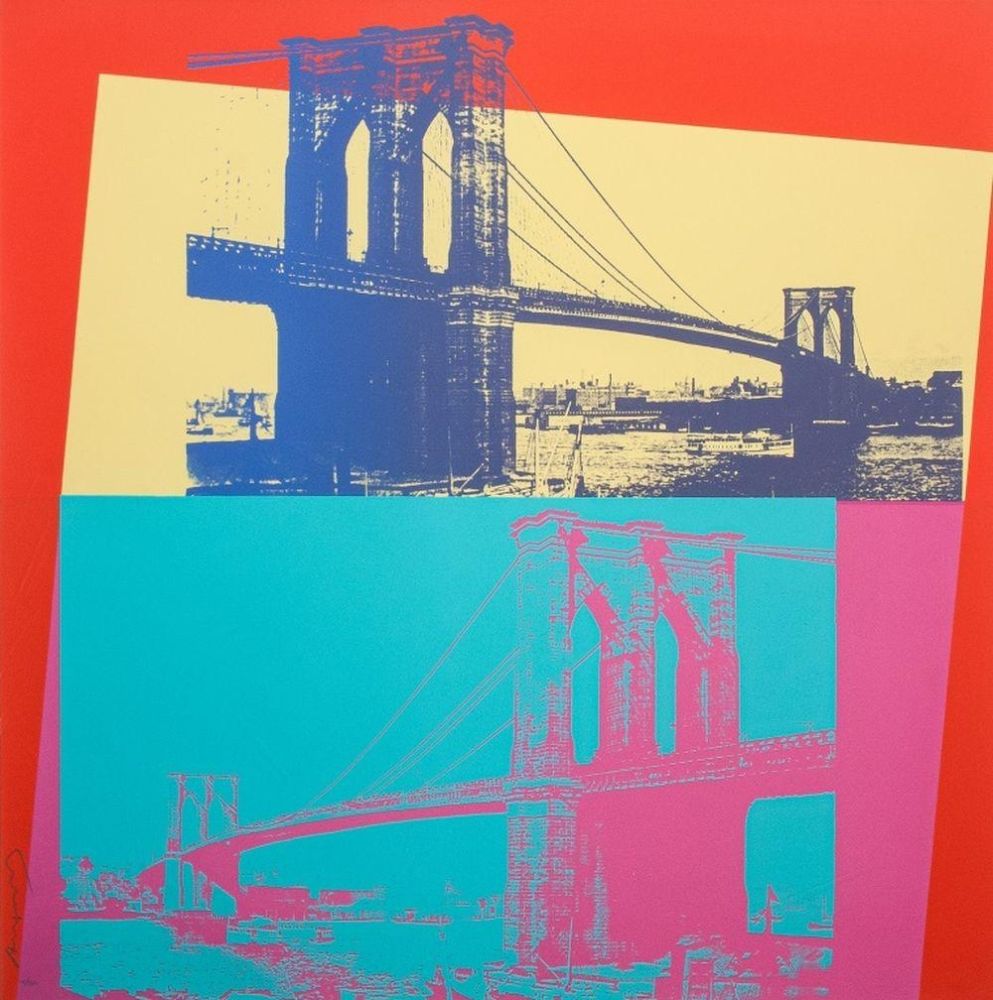 Sérigraphie Warhol - Brooklyn Bridge