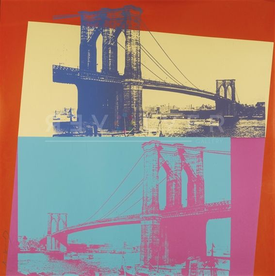 Sérigraphie Warhol - Brooklyn Bridge