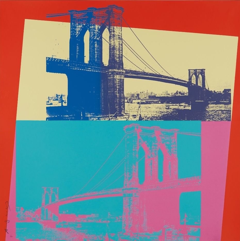 Sérigraphie Warhol - Brooklyn Bridge