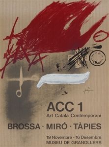 Affiche Tàpies - Brossa-Miró Tàpies
