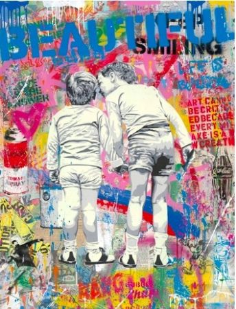 Sérigraphie Mr Brainwash - Brother's Advice, 2020