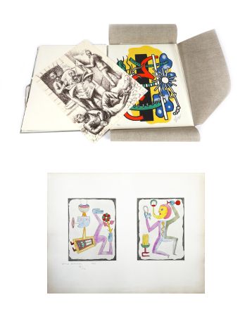 Gravure Brauner - BRUNIDOR. Portofolio n° 2: Toyen, V. Brauner, F. Léger, H. Michaux, Hérold, Masson, Hélion (1947-1952)