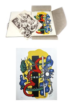 Lithographie Leger - Brunidor. Portofolio Numéro 2: Fernand Léger, H. Michaux, Toyen, Hérold, Masson, Hélion, V. Brauner (1947)