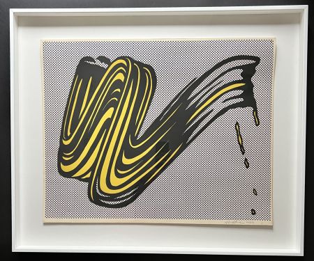 Sérigraphie Lichtenstein - Brushstroke