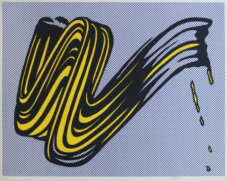 Sérigraphie Lichtenstein - Brushstroke Corlett II 5