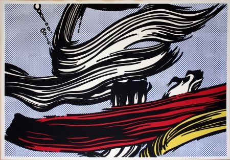 Lithographie Lichtenstein - Brushstrokes