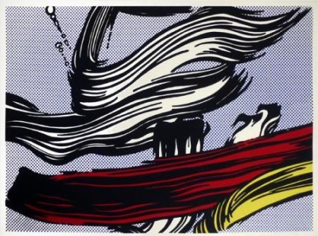 Sérigraphie Lichtenstein - Brushstrokes
