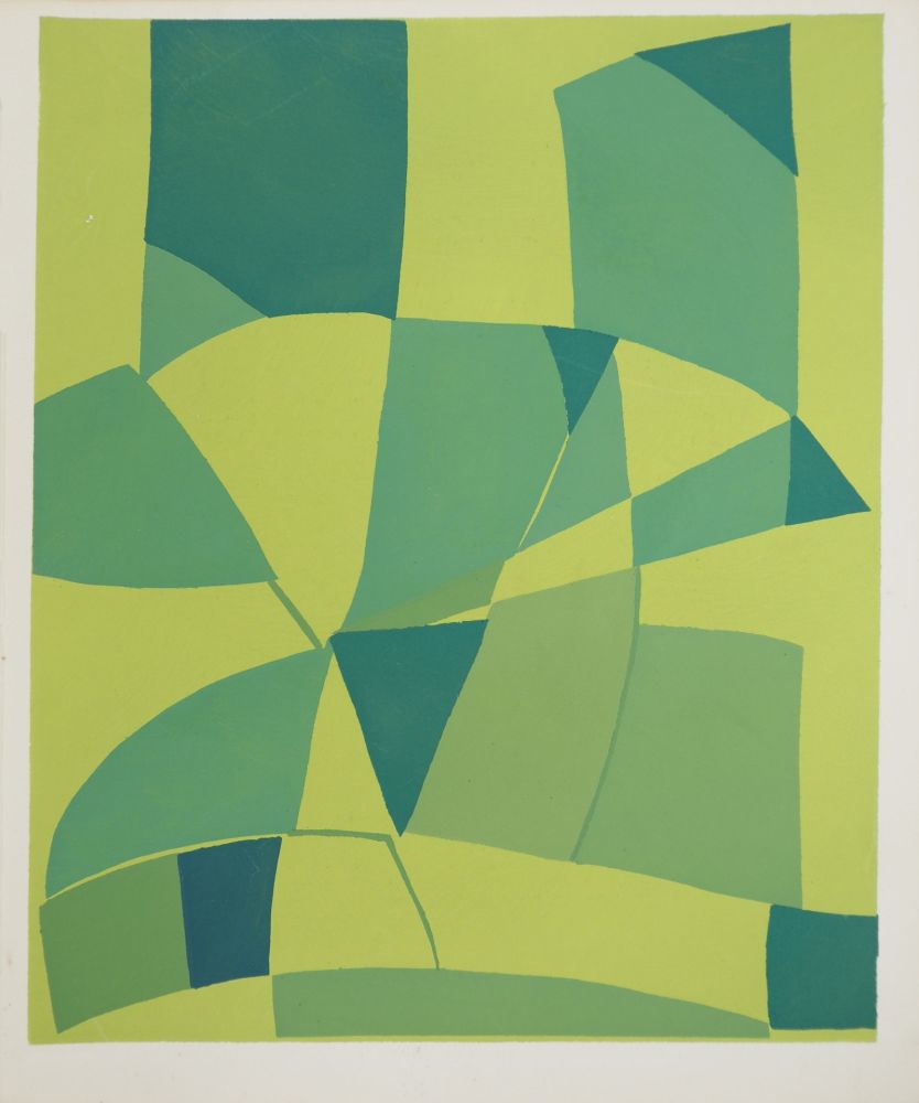 Lithographie Dias - Brésil, Variations sur le vert