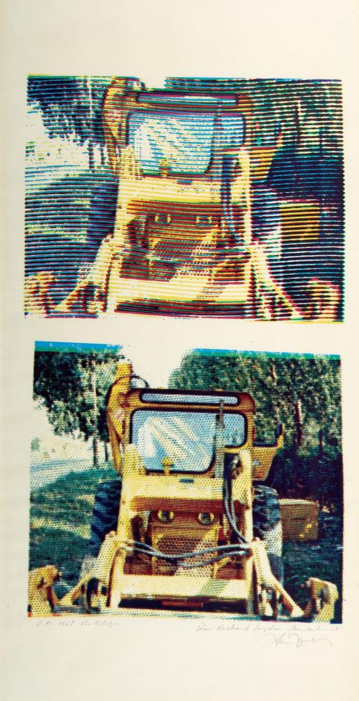 Sérigraphie Jacquet - Bulldozer - 1968