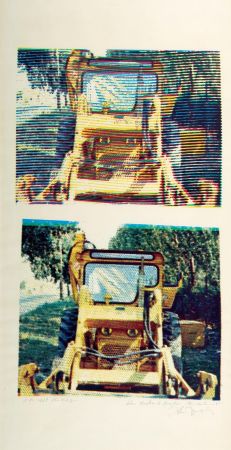 Sérigraphie Jacquet - Bulldozer - 1968