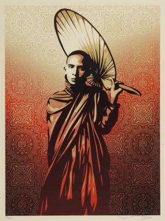 Sérigraphie Fairey - Burmese Monk