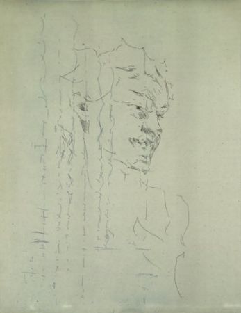 Gravure Paul P - Bust de la Bacant III