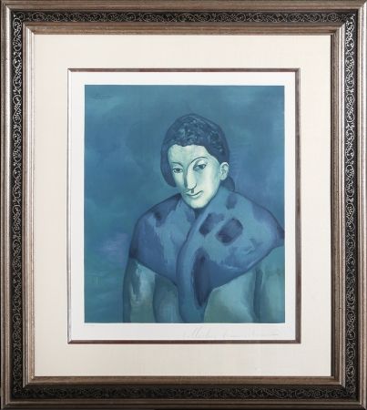 Lithographie Picasso - Buste de Femme